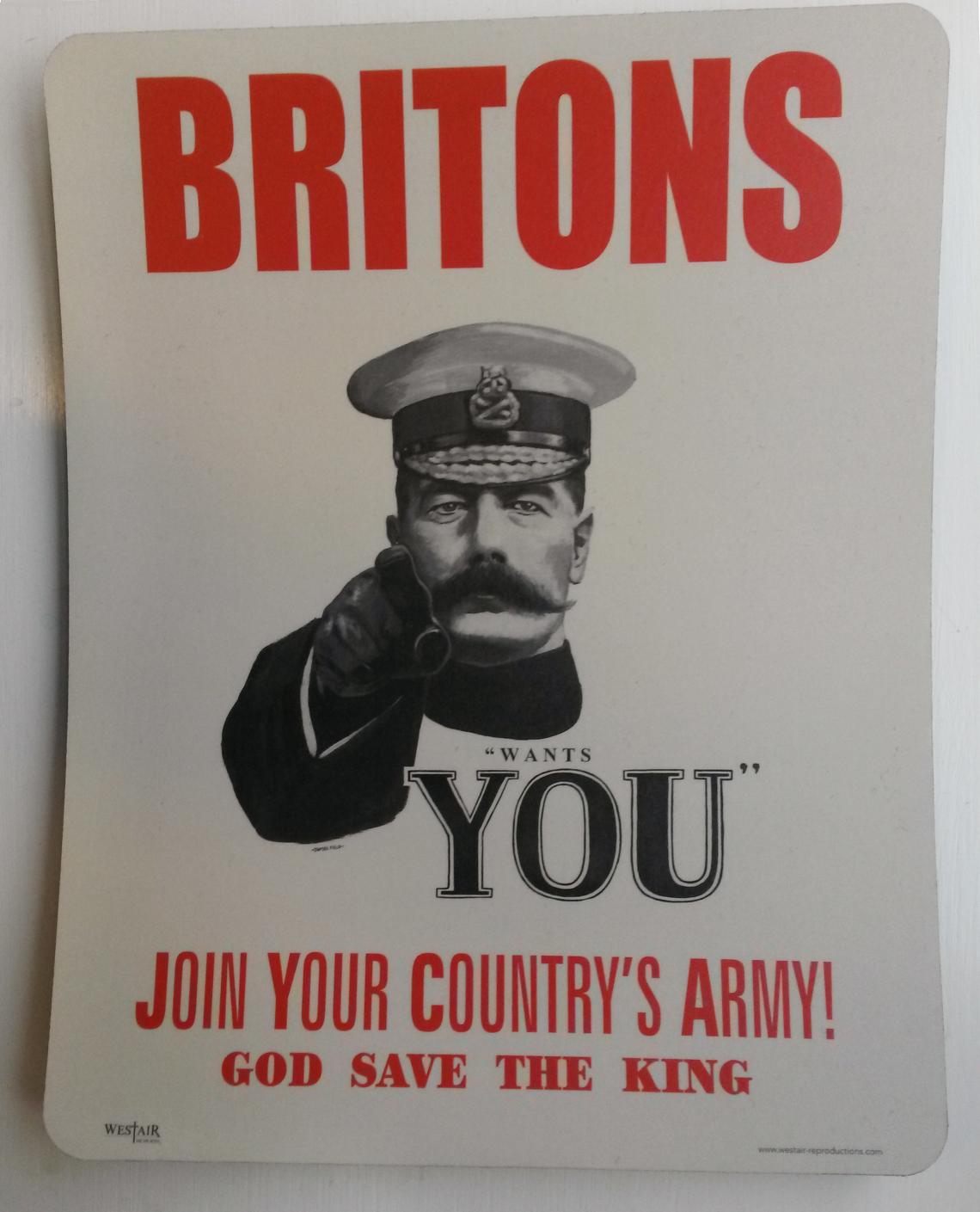 Britons Lord Kitchener wants you musemåtte